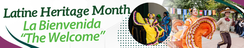 Decorative graphic with event title and picture of a student.